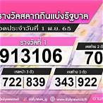 ตรวจหวย 1 พฤศจิกายน2565